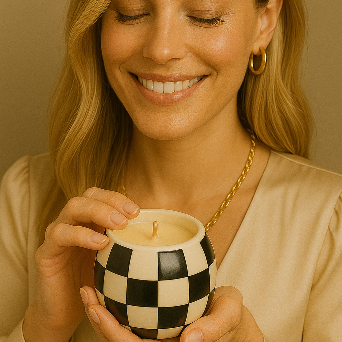 Kybos Soy Wax Candle – Eucalyptus, Cedar & Tonka in Two-Tone Jar| 11 oz