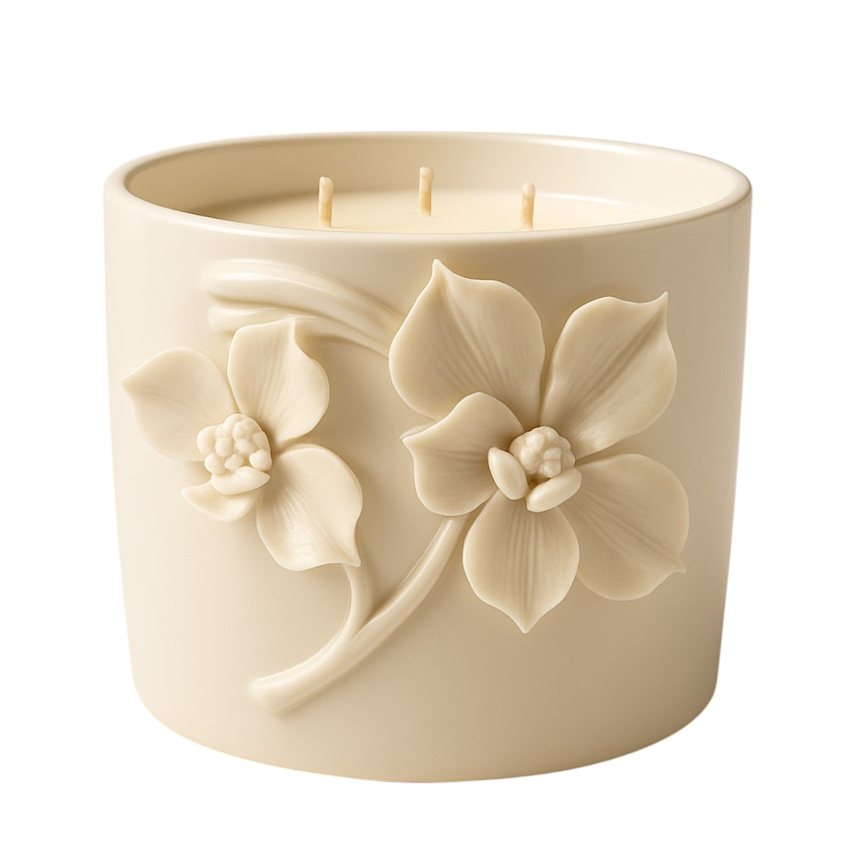 Fleur Luxury Soy Wax Candle – White Floral Elegance | 12 oz